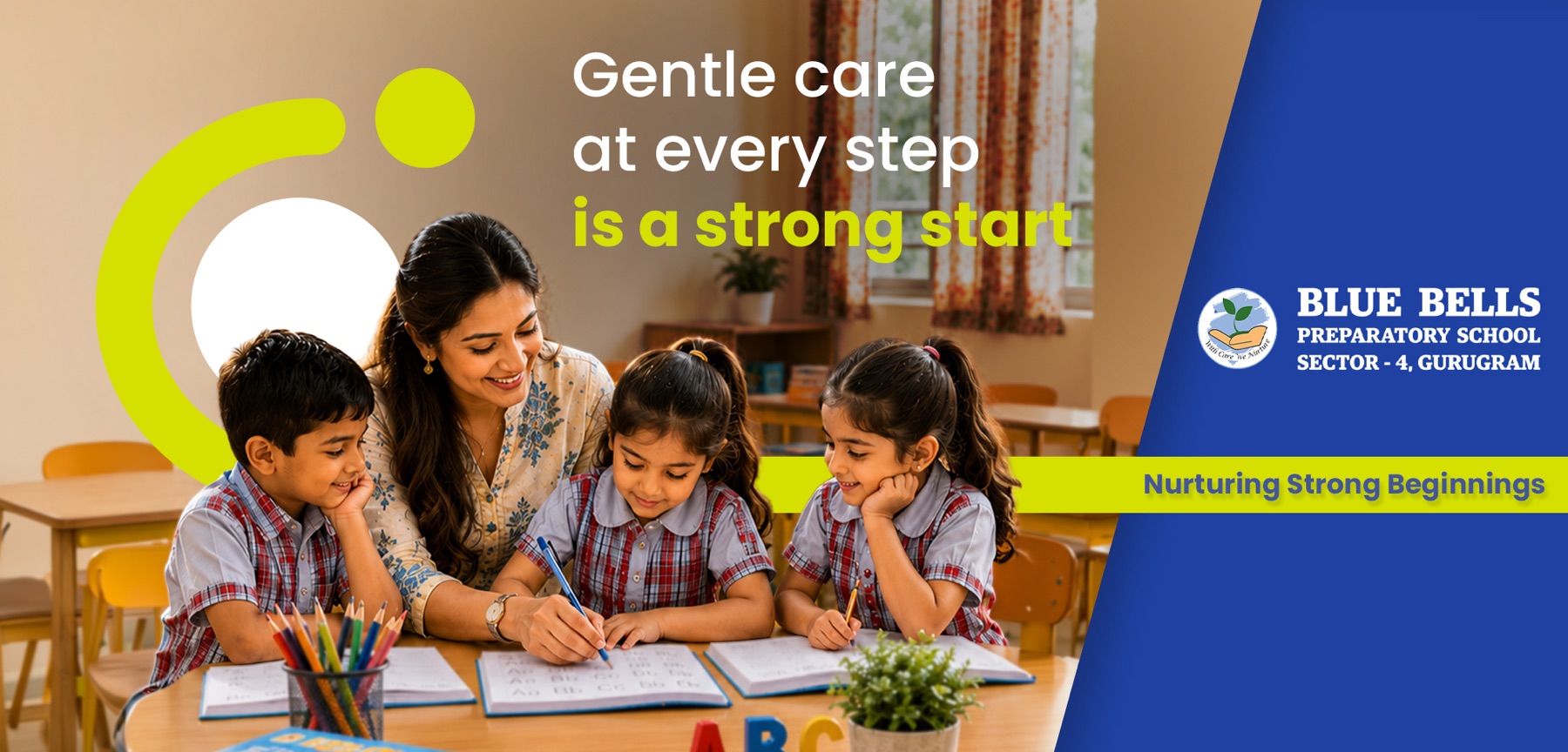 Blue Bells Preparatory School hoarding: Every little win is a strong start