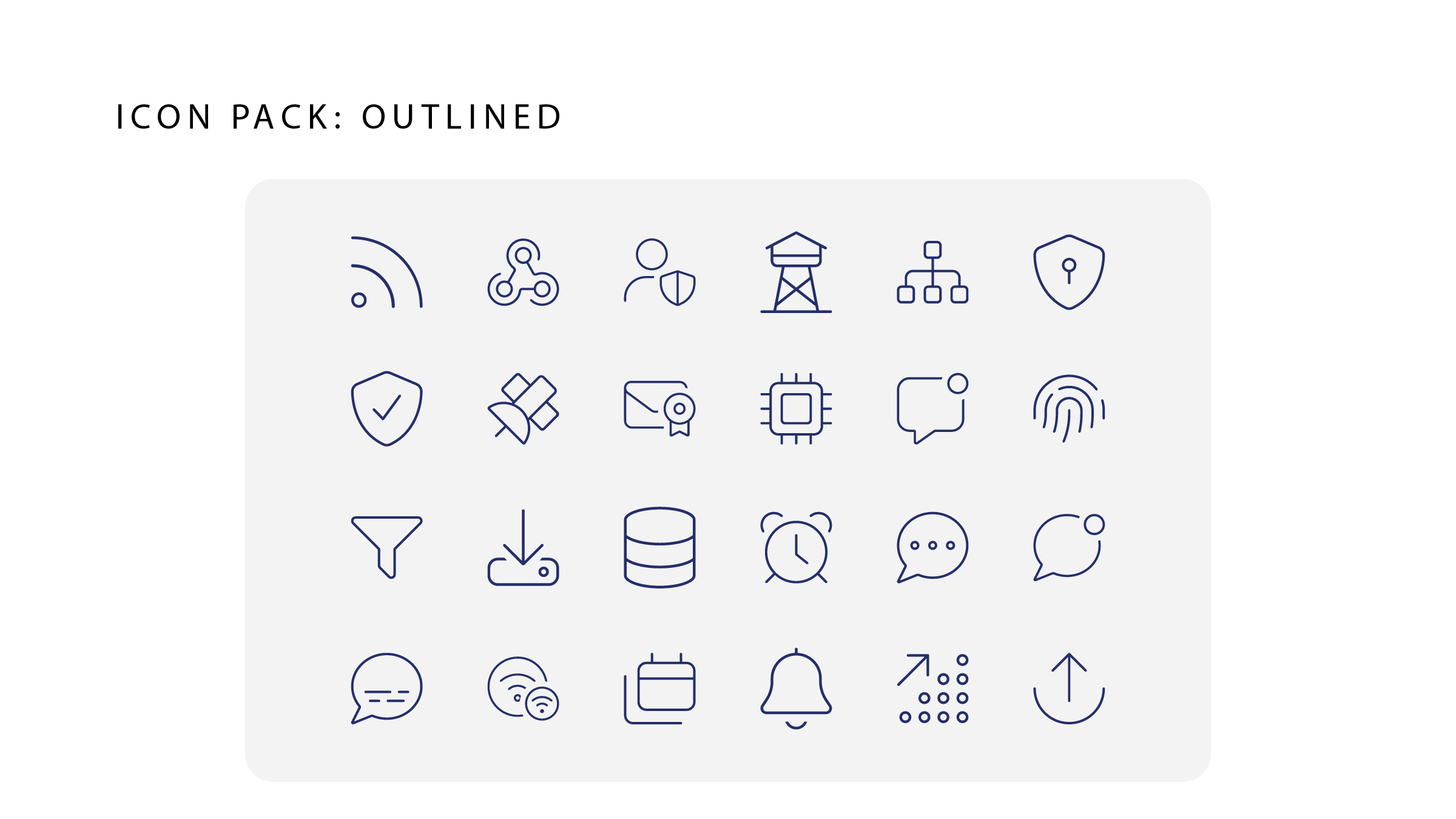 Iconography - OneXtel visual system (2 of 2).