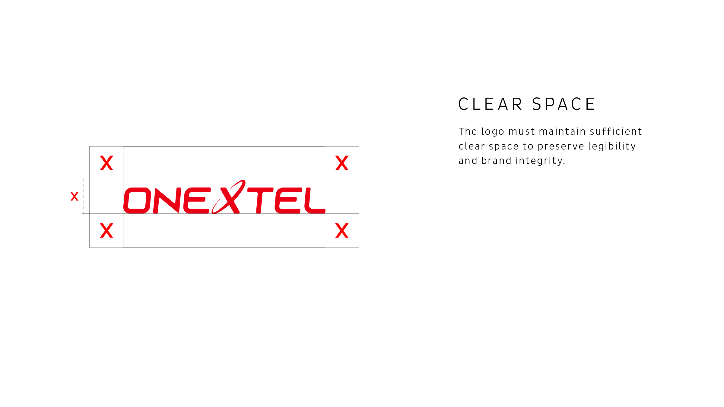 Logo system - OneXtel visual system (2 of 5).